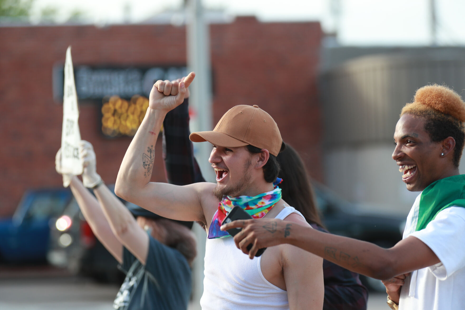 Tuesday night protests in Grand Island